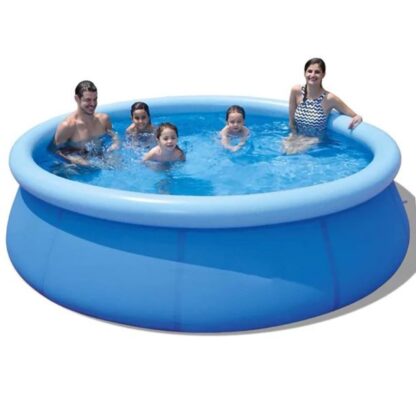 Kumix Inflatable Pool, 12FT x 30in Swimming Pools Above Ground, Oversized Thickened Family Round Pool for Adults, Kids, Toddlers, Outdoor Large Pools for Backyard, Summer Water Party