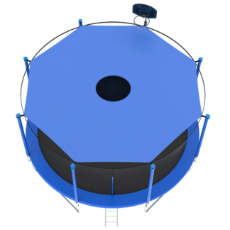 Kumix Trampoline Shade Cover, 12ft 14ft 16ft Sun-Protection Trampolines Canopy, Easy to Install, Anti-UV Trampolines Sunshade Accessories for Outdoor Backyard Playground