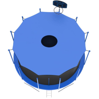 Kumix Trampoline Shade Cover, 12ft 14ft 16ft Sun-Protection Trampolines Canopy, Easy to Install, Anti-UV Trampolines Sunshade Accessories for Outdoor Backyard Playground