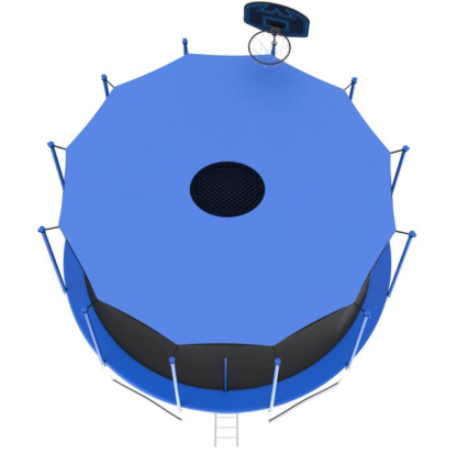 Kumix Trampoline Shade Cover, 12ft 14ft 16ft Sun-Protection Trampolines Canopy, Easy to Install, Anti-UV Trampolines Sunshade Accessories for Outdoor Backyard Playground